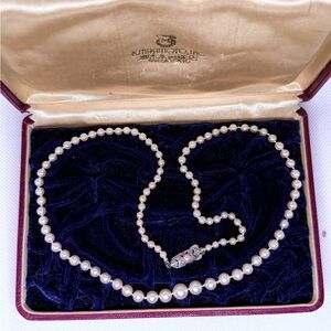 Mikimoto Pearl Necklace - Elegant White Jewelry 22” long
